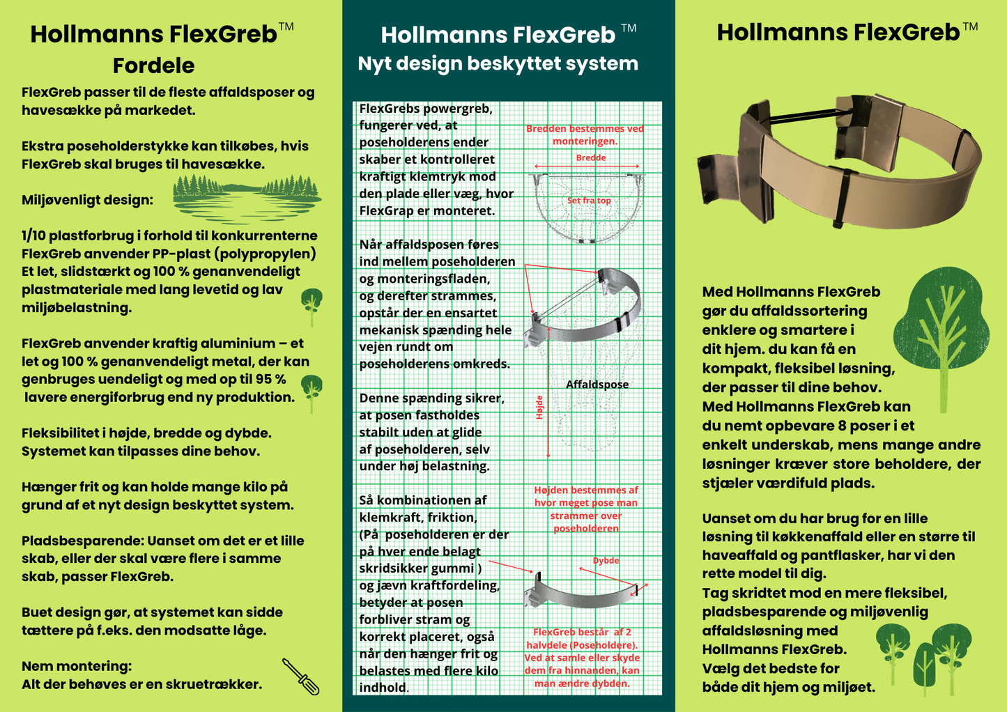 FlexGreb – Familiepakke 3 stk FlexGreb Fri levering